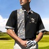 Luxury Golden Skull 3D Polo Shirt For Men