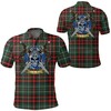 Macdiarmid Modern Tartan Athleisure Polo Shirt Featuring Scottish Culture - Perfect For Sports Fans