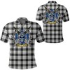 Macfarlane Black & White Tartan Athleisure Polo Shirt - Scottish Polo Shirt Lovers' New Must-Have