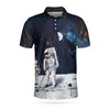 Make A Stellar Impression With Astronaut Moon Golf 3D All Over Print Polo Shirt