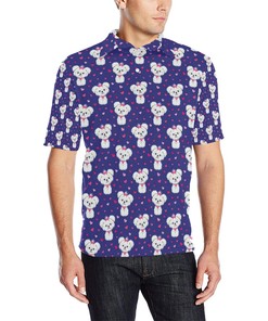 Maltese Pattern Print Design 03 All Over Print Polo Shirt - Great For Summer