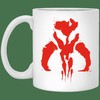 Mandalorian Valentines Day Mug Set for Star Wars Enthusiasts