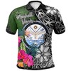 Marshall Islands Crest Turtle Plumeria Banana Leaf 3D Printed Polo Shirt For Men