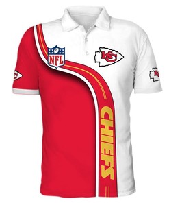 Men'S 3D Polo Shirt For Nfl Fans Of Kansas City Chiefs - Get Yours