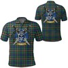 Men'S Allison Tartan Polo Shirt Celtic Scottish Warrior Clothing - Perfect Gift For Scottish Heritage And Golf Fans