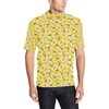 Men'S Bee Daisy Pattern Print Design Polo Shirt - A Unique And Stylish Option For Fans Of Nature.