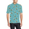 Men'S Bee Pattern Print Design Polo Shirt - A Buzz-Worthy Polo Shirt For Men Who Love Bees.