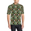 Men'S Bird Of Paradise Pattern Print Design Polo Shirt - A Standout Polo Shirt Design For Bird Enthusiasts.
