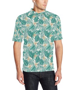 Men'S Bird Of Paradise Pattern Print Design Polo Shirt - A Trendy And Stylish Polo Shirt Gift For Nature Lovers.