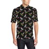 Men'S Birds Pattern Print Design Polo Shirt - A Trendy And Stylish Gift For Bird Lovers.