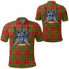 Men'S Burnett Ancient Tartan Polo Shirt - Celtic Scottish Golfing Heritage