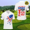 Men'S Bury Me With My Golf Clubs Skull Polo Shirt - A Must-Have For Golf Lovers