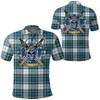Men'S Campbell Dress Tartan Polo Shirt - Celtic Warrior Clothing With Golf Style
