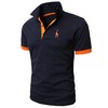 Men'S Casual Polo Shirt - Deer Embroidery Design - Embrace Nature With This Cool Design