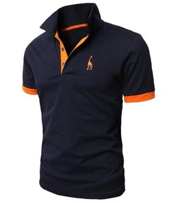 Men'S Casual Polo Shirt - Deer Embroidery Design - Embrace Nature With This Cool Design