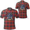 Men'S Chisholm Ancient Tartan Polo Shirt - Celtic Warrior Clothing For The Green