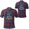 Men'S Chisholm Hunting Modern Tartan Polo Shirt - Scottish Golfing Excellence