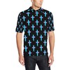 Men'S Christian Cross Neon Pattern Personalized Polo Shirt - Perfect Gift For Christian Fans