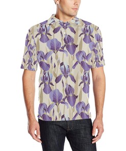 Men'S Designer 3D Iris Pattern Polo Shirt - Express Your Unique Style With Nature-Inspired Wear