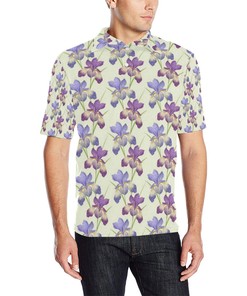 Men'S Detail-Oriented 3D Iris Pattern Polo Shirt - Perfect Gift For Men Who Appreciate The Little Things