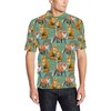Men'S Fox Autumn Leaves Themed Polo Shirt - Perfect For Fall