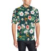 Men'S Hawaiian Flower Design Seaturtle Printed Polo Shirt