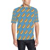 Men'S Hot Dog Pattern Print Polo Shirt - A Vibrant Addition To Your Wardrobe