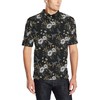 Men'S Hummingbird Embroidery Themed Print Polo Shirt - A Unique And Stylish Polo Shirt