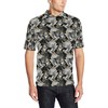 Men'S Hummingbird Gold Design Themed Print Polo Shirt - A Stylish Take On Hummingbird Prints