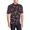 Men'S Hummingbird Pattern Print Polo Shirt - A Fashionable Addition To Your Wardrobe