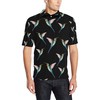 Men'S Hummingbird Pattern Print Polo Shirt - Take Your Polo Shirts To The Next Level