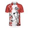 Men'S I Only Kneel For One Man Warrior Jesus 3D Polo Shirt - A Bold Statement Of Faith On A Stylish Polo