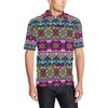 Men'S Indian Navajo Pink Themed Polo Shirt - A Unique Polo Shirt For Lovers Of Pink And Native American Art