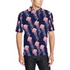 Men'S Jellyfish Pattern Print Polo Shirt - Perfect Gift For Fans Of Underwater World And Nature
