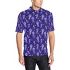 Men'S Jellyfish Style Print Polo Shirt With Eye-Catching Design