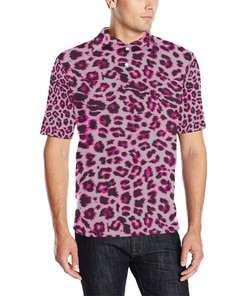 Men'S Leopard Pattern Print Polo Shirt - Perfect Gift For Fans With Athleisure T-Shirt