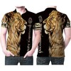 Men'S Lion December The King God 3D Printed Polo Shirt - Great Fan Gift With Personalized 3D Polo Shirt