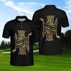 Men'S Live Like A King Playing Golf Polo Shirt - Ideal Gift For Fans With 3D Printed Polo Shirts