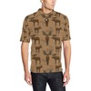 Men'S Moose Pattern Print Polo Shirt - Perfect Gift For Nature Lovers
