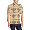 Men'S Native American Eagle Themed Print Polo Shirt For Fans Of Native American Symbolism