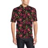 Men'S Nature-Printed 3D Iris Pattern Polo Shirt - Wear Your Love For The Environment