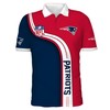 Men'S New England Patriots 3D Polo Shirt - Patriots Pride All The Way