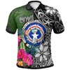 Men'S Northern Mariana Islands Turtle Plumeria Banana Leaf Athletic Polo Shirt