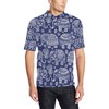 Men'S Polo Shirt With Unique White Elephant Mandala Print Design