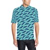 Men'S Polo Shirt With Whale Action Design Themed Print