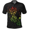 Men'S Polynesian Golf Shirt Turtle Polo Shirt K4