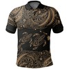 Men'S Polynesian Hibiscus Golf Shirt Turtle Polo T-Shirt Gift