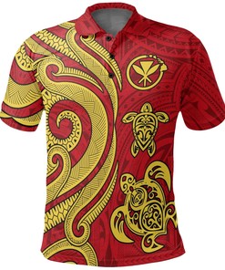 Men'S Polynesian Tattoo Golf Shirt Personalized Turtle Polo T-Shirt