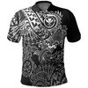 Men'S Polynesian Tattoo Golf Shirt Turtle Athletic Polo Shirt