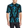 Men'S Polynesian Tribal Turtle Design Polo Shirt